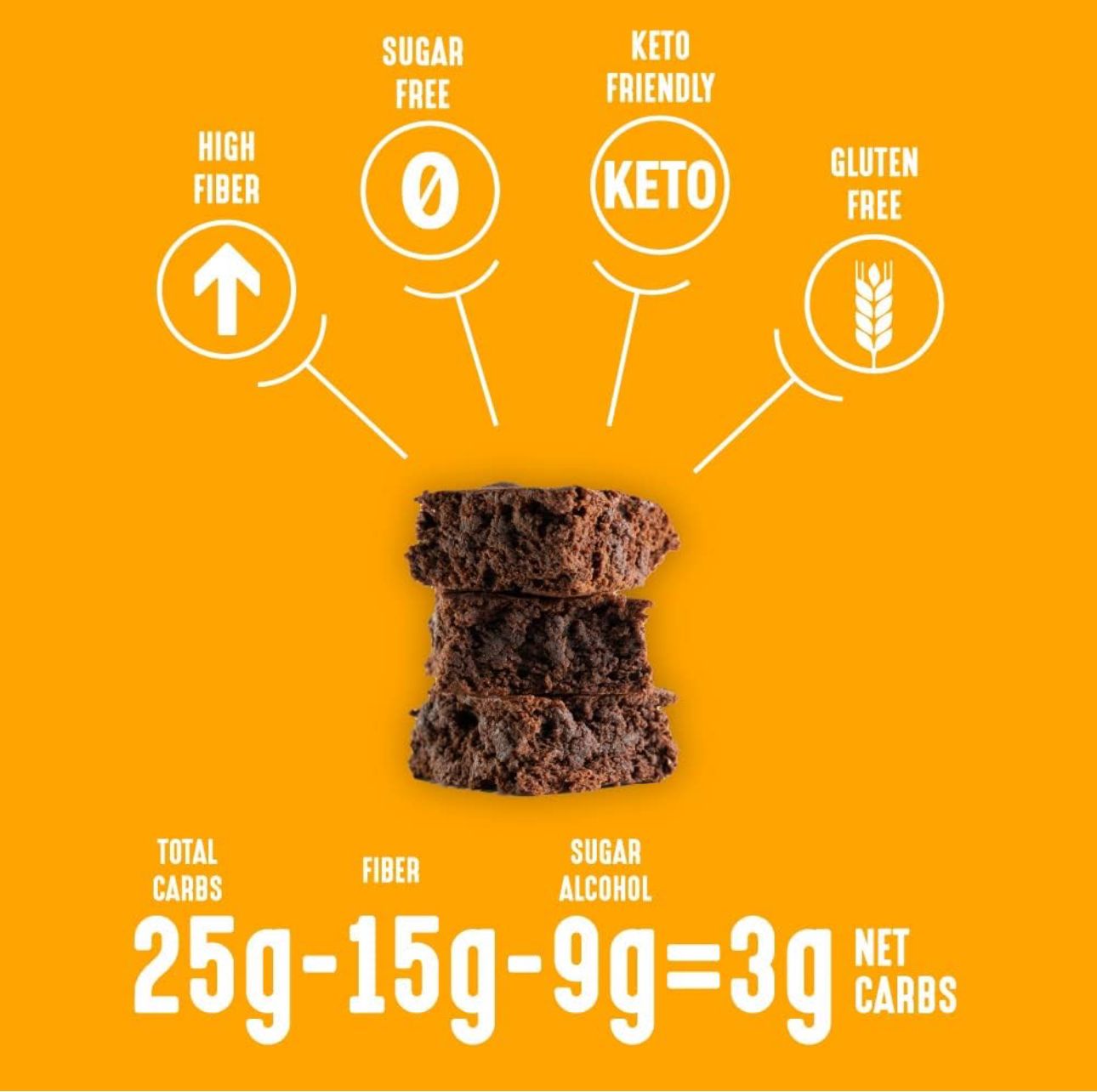 Mezcla para Brownies sin azúcar Lakanto