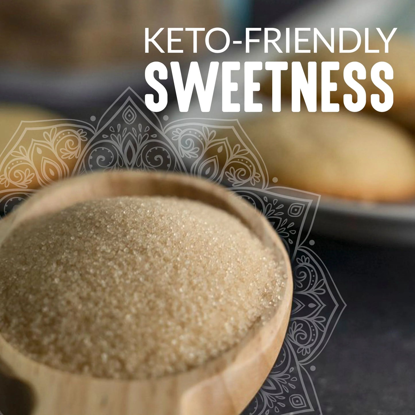 Golden Monkfruit and Erythritol Sweetener - Raw Cane Sugar Replacement