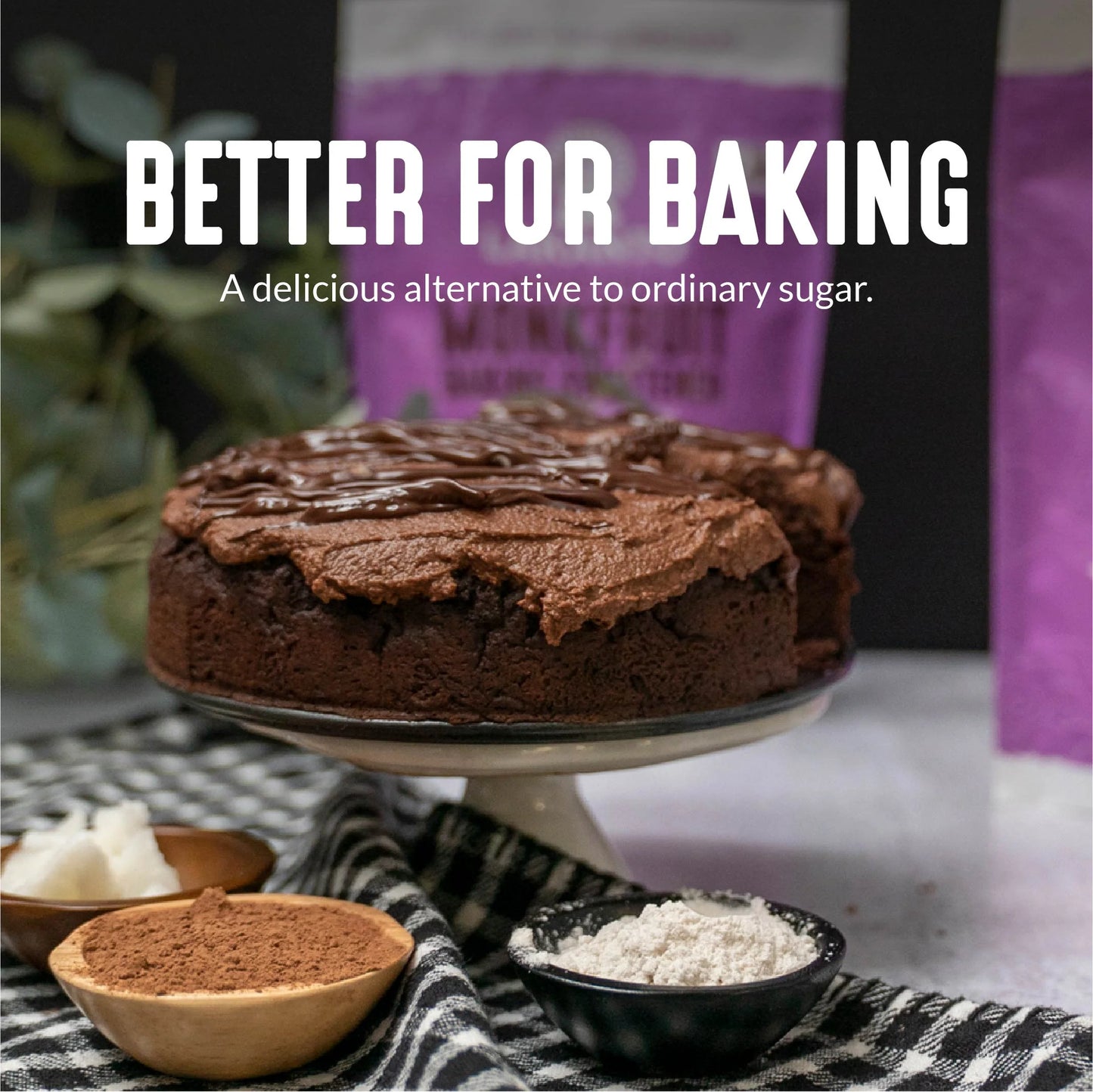 Monk Fruit Sweetener for Baking - 1:1 Sugar Substitute