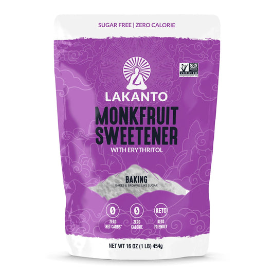 Monk Fruit Sweetener for Baking - 1:1 Sugar Substitute