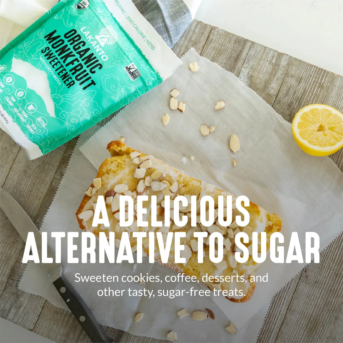 Organic Classic Monkfruit and Erythritol Sweetener - White Sugar Replacement