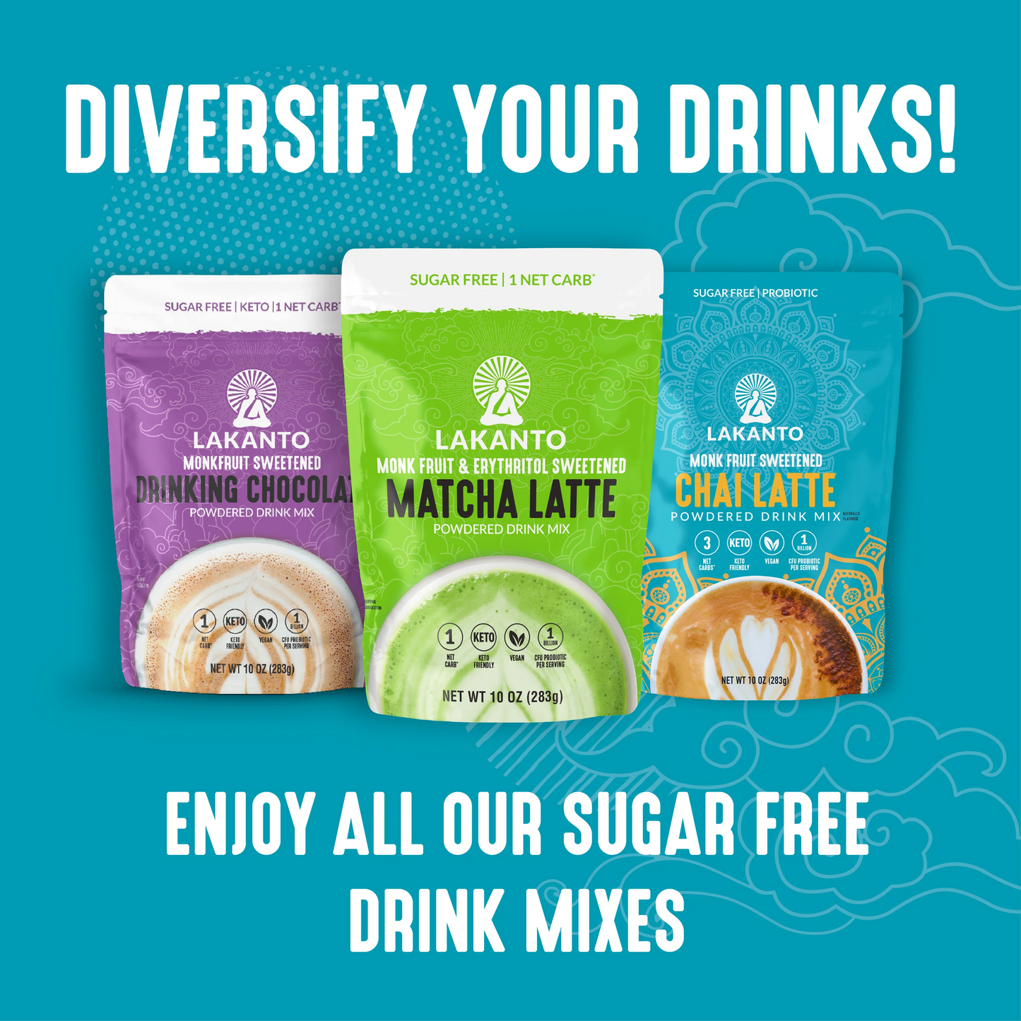 Monk Fruit Sweetened Chai Latte Drink Mix