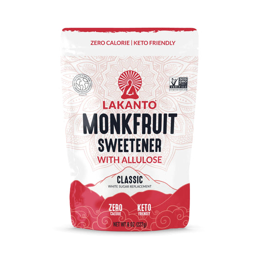 Endulzante Clásico de Monkfruit con Alulosa: Sustituto del Azúcar Blanco